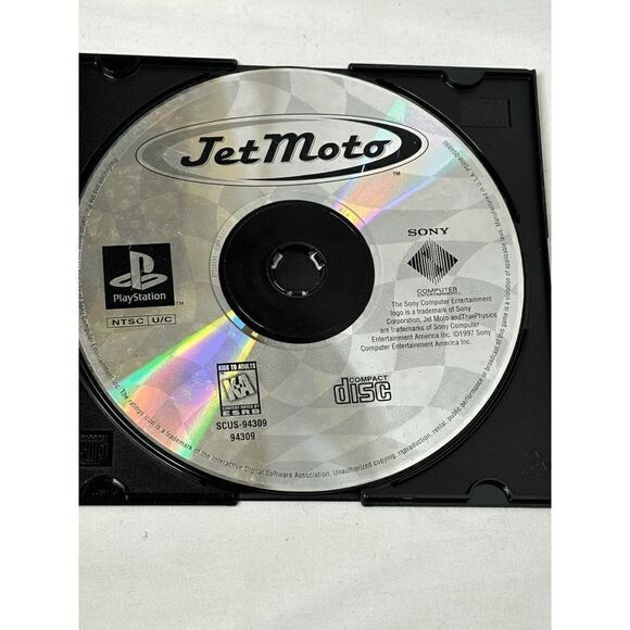 Jet Moto (Sony PlayStation 1997) PS1 Greatest Hits Video Game disc only Tested - Picture 1 of 4